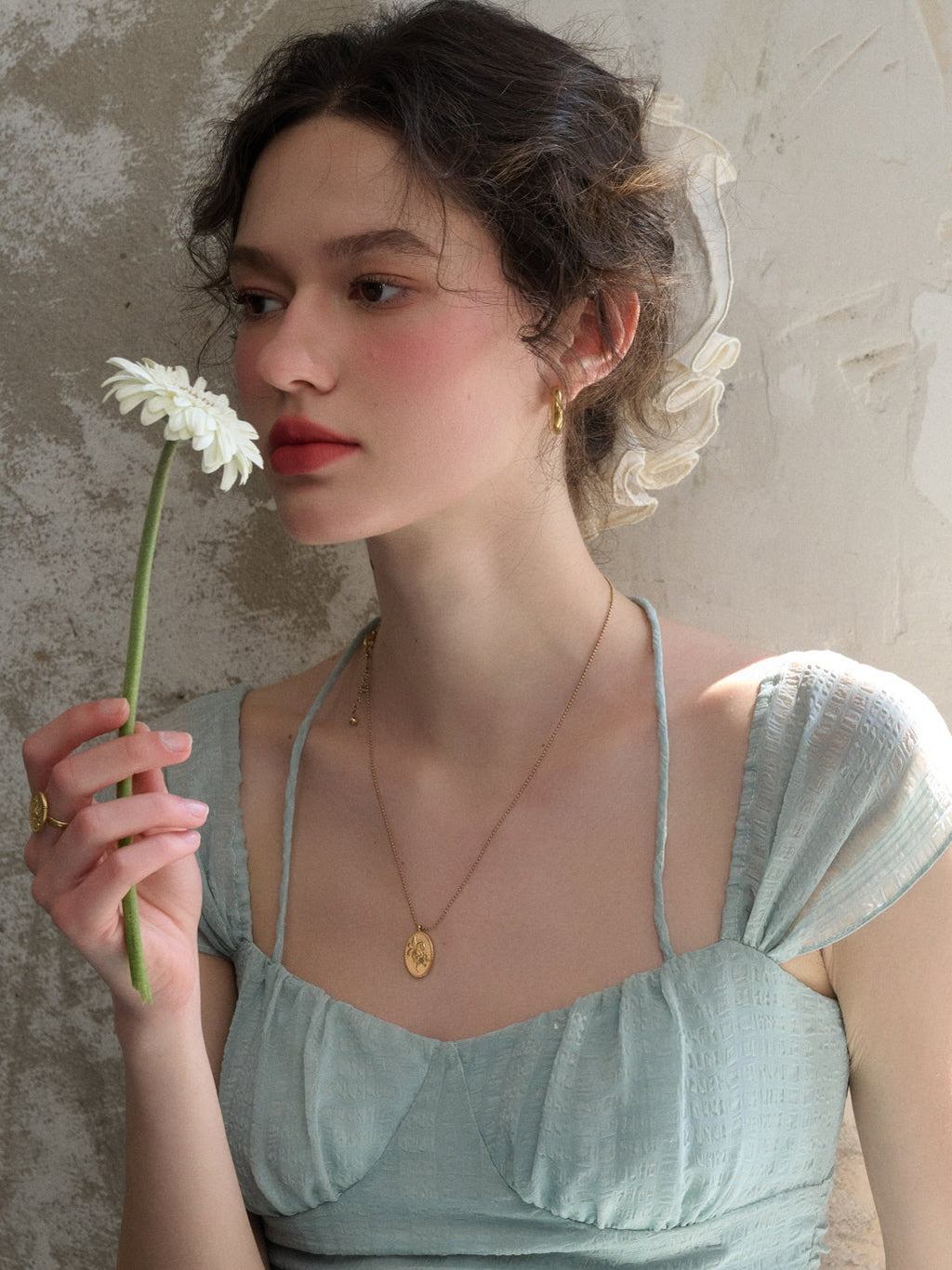 Chloe's Mint Blossom Summer Dress