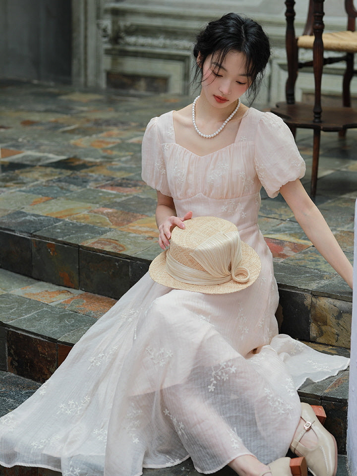 Charlotte's Vintage Charm Pink Dress