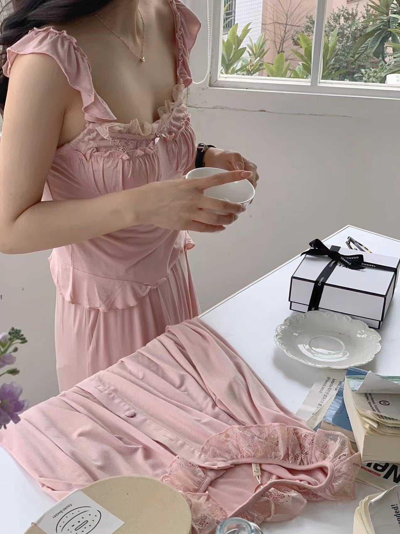 Blush Serenity 3-Piece Loungewear Set