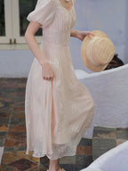 Charlotte's Vintage Charm Pink Dress