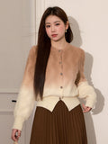 Dreamy Gradient Textured Cardigan