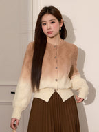 Dreamy Gradient Textured Cardigan