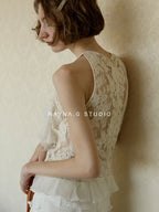 Vintage Lace Ribbon Dream Blouse