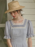 Sophia's Lace Whisper Blue Dress