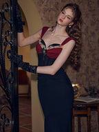 Elegant Vintage Princess Black Party Dress