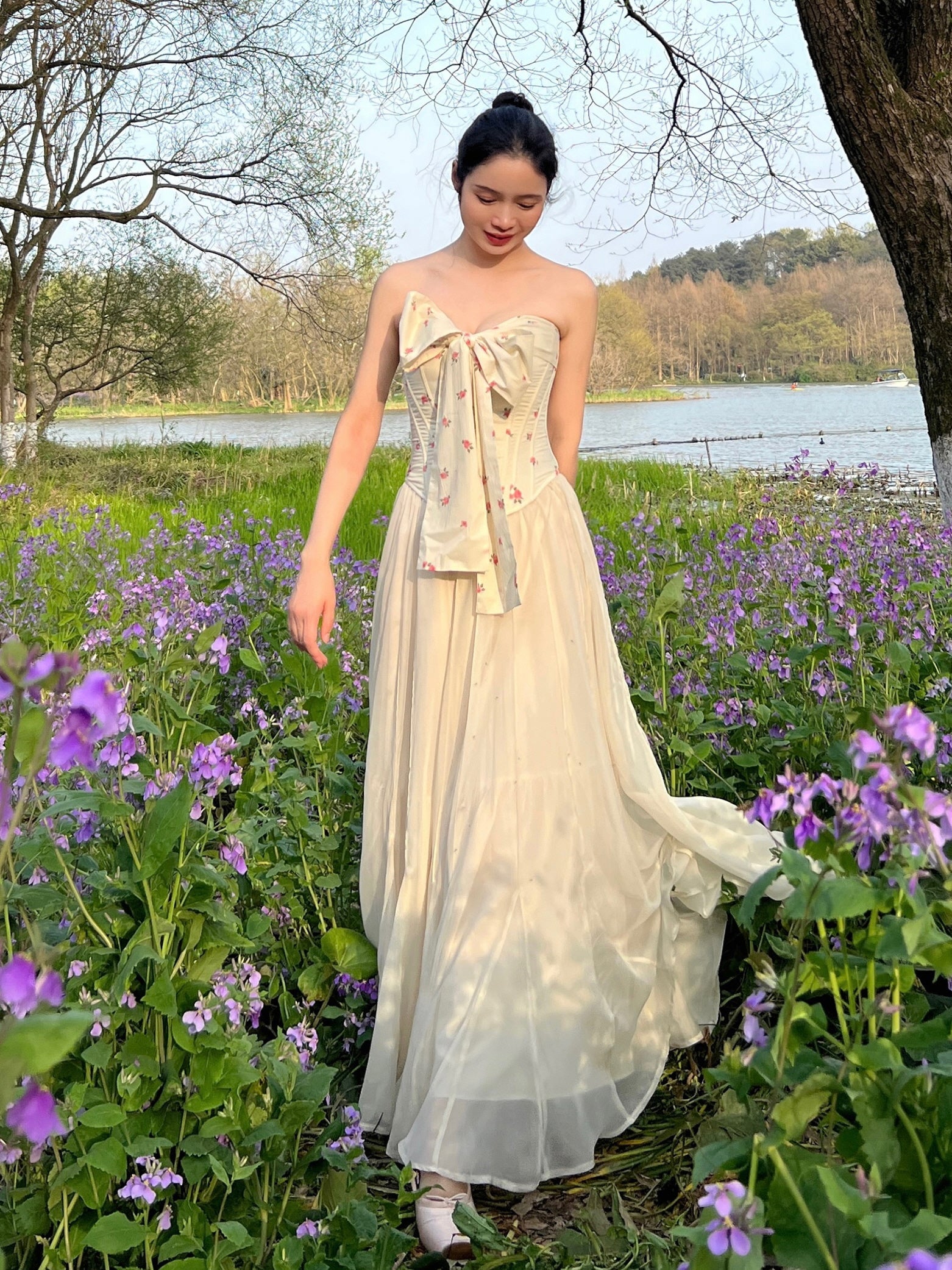 Rose Garden Vintage Bow Corset