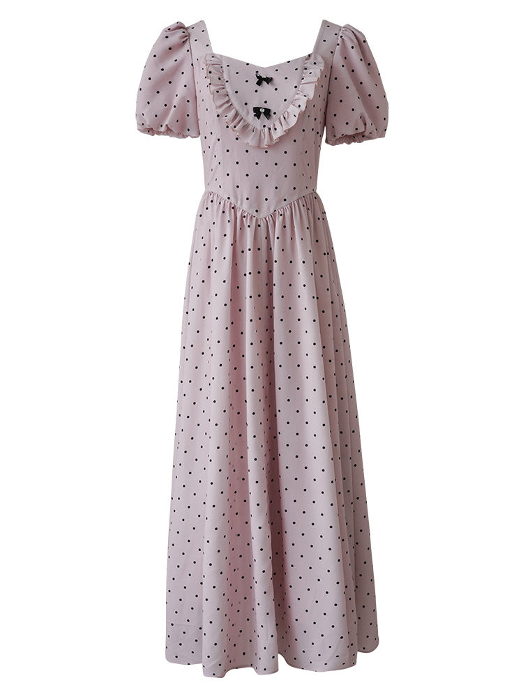 Pink Polka Dot Sweetheart Dress