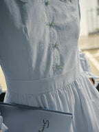 Ethereal Light Blue Embroidered Dress