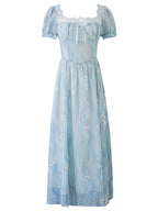 Enchanted Sky Blue Floral Dress