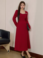Midnight Velvet Lace Maxi Dress