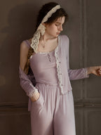 Lavender Bloom Modal Pajama Set