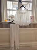 Vintage Lace Summer Pajama Set