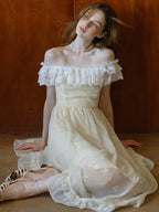 Enchanted Ruffles Light Yellow Fairy Dress