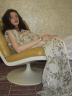 Golden Butterfly Sheer Cardigan Dress