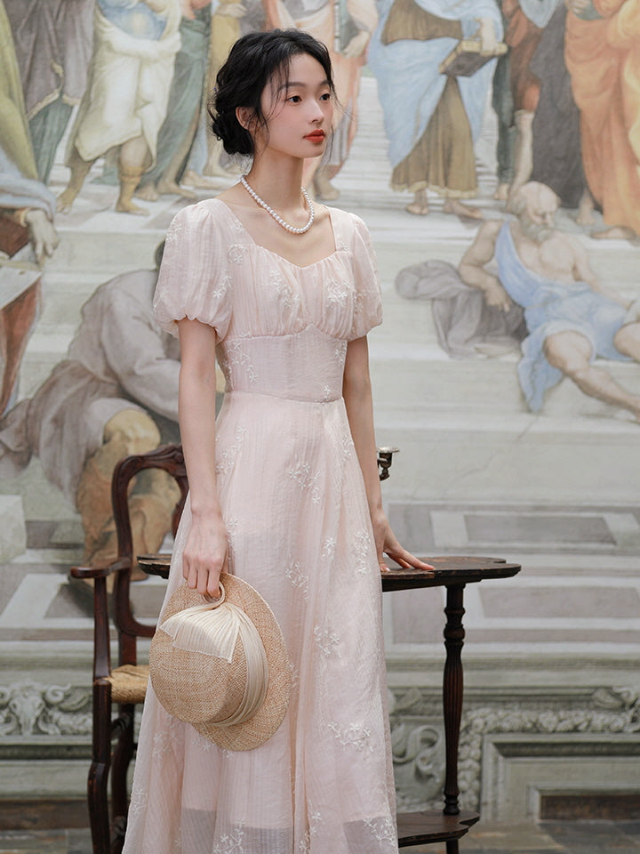 Charlotte's Vintage Charm Pink Dress
