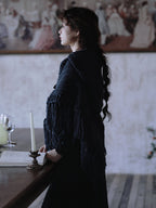 Enchanted Midnight Wool Shawl