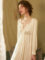 Romantic Cozy Long Sleeve Nightgown