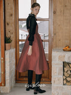 Vintage Charm Polka Dot Midi Dress