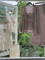 Ethereal Elegance Ivory Loungewear Set