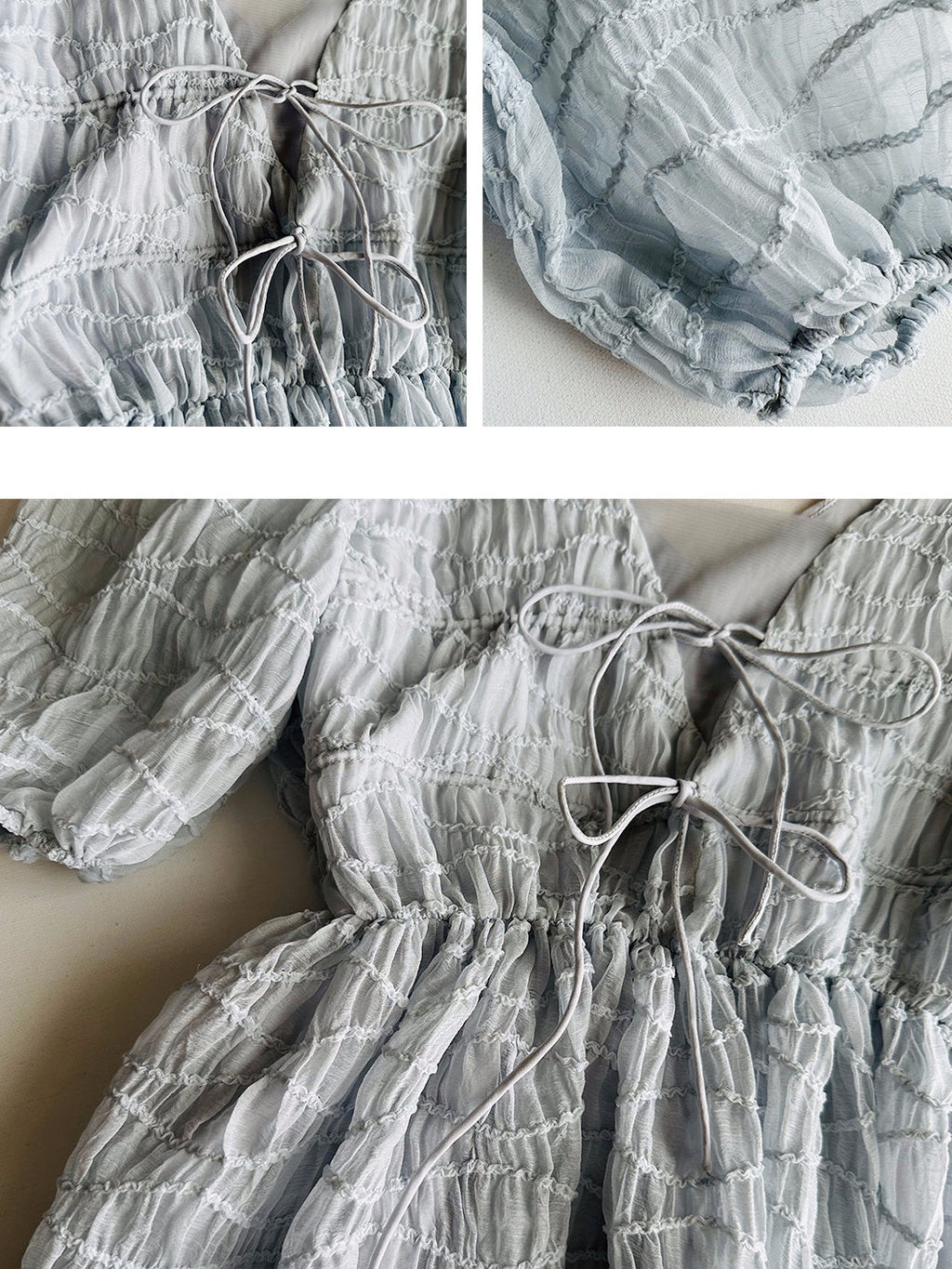 Ethereal Blue-Grey Fairy Dress