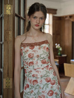 Vintage Pomegranate Slip Dress