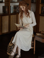 Whispering Petals Wrap Dress