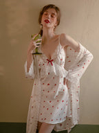 Romantic Cherry Blossom Nightgown Set