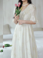 Whispers of Elegance Tencel Lace Dress