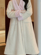 Plush Velvet Winter Shawl Robe