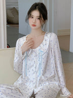 Dreamy Cat Print Pajama Set