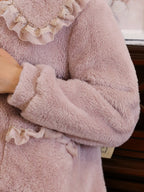 Lavender Ruffled Collar Dream Robe