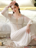 Moonlit Elegance Vintage Nightgown