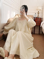 Vintage Charm Cotton Nightgown