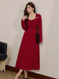 Midnight Velvet Lace Maxi Dress