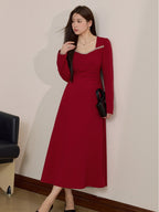 Midnight Velvet Lace Maxi Dress