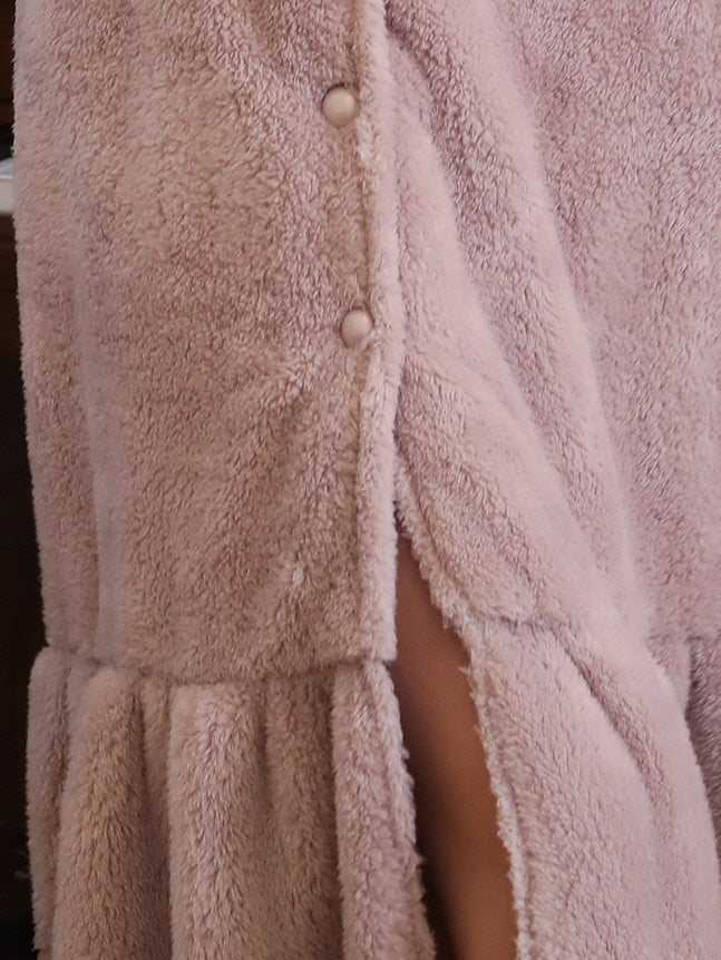 Lavender Ruffled Collar Dream Robe