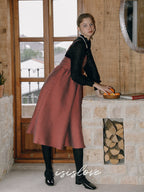 Vintage Charm Polka Dot Midi Dress