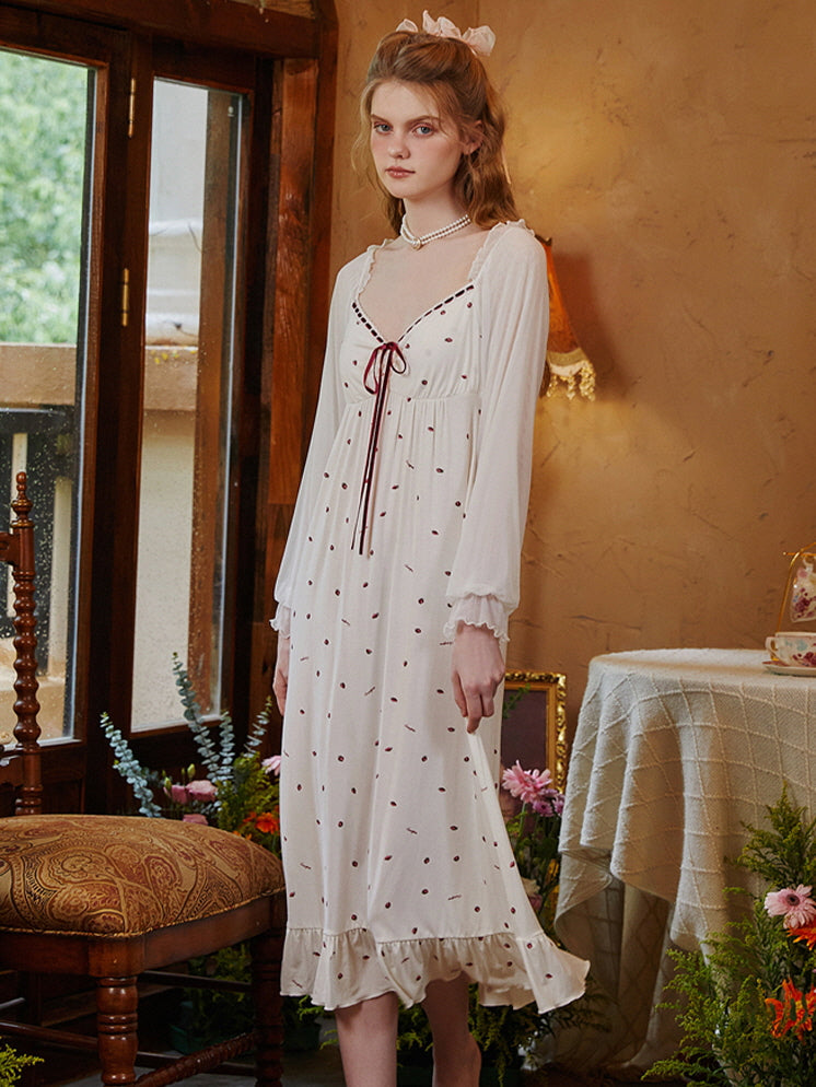 Whimsical Rosebud Nightgown