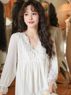 Vintage Dream Lace White Nightgown