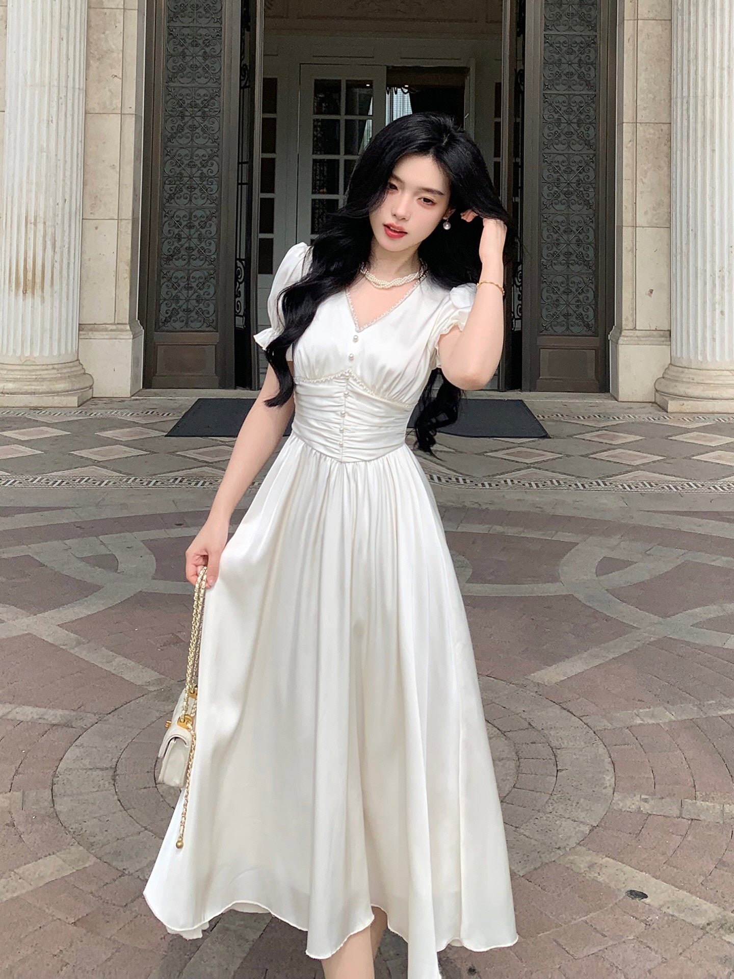 Elegance Enchanted Princess Satin Dress