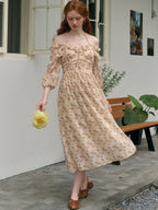 Lily's Retro Floral Fantasy Dress