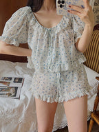 Blue Floral Dream Pajama Set