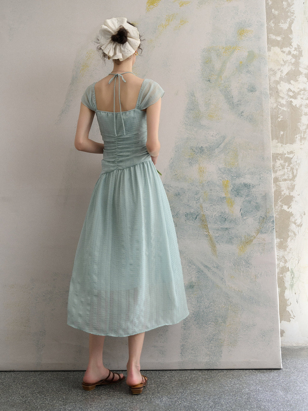 Chloe's Mint Blossom Summer Dress