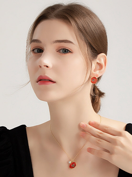 Elegant Poppy Blossom Earrings