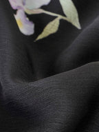 Black Blossom Off-Shoulder Dress