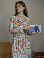 Enchanted Pomegranate Garden Dress