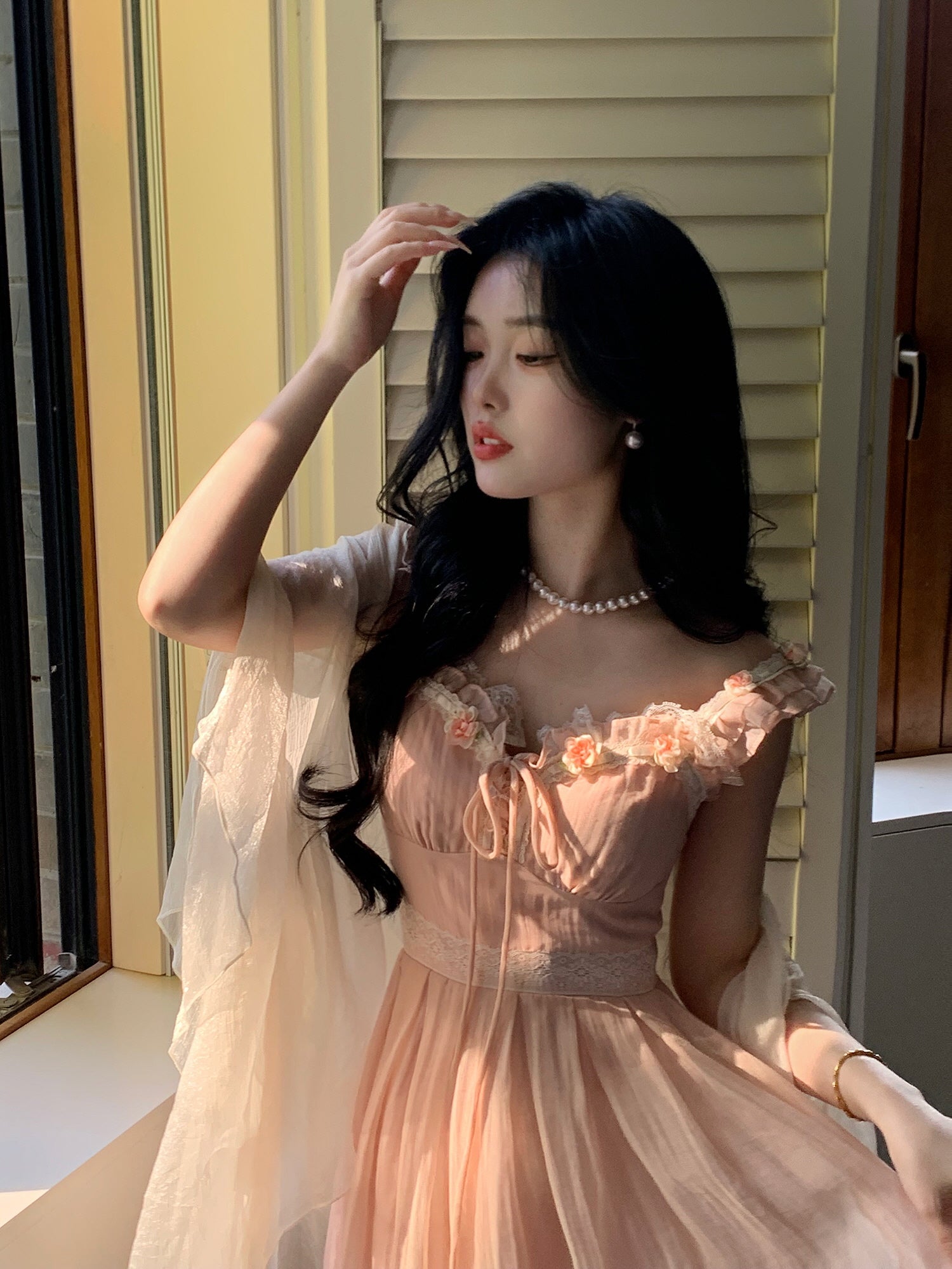 Blush Blossom Fairycore Dress