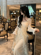 Ethereal Lace Sequin Dream Dress
