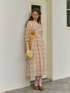 Lily's Retro Floral Fantasy Dress
