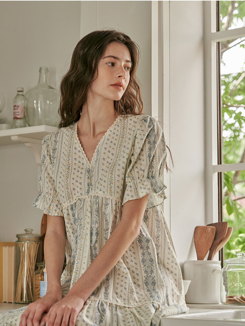 Vintage Blossom Cottagecore Loungewear
